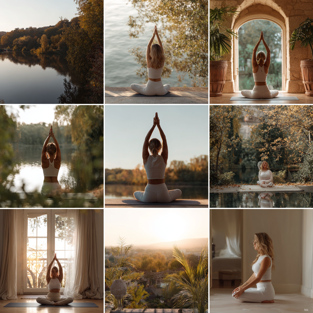 Yoga meditation peaceful